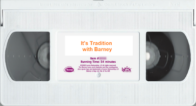 Barney - It's Tradition with Barney 2000 VHS Tape