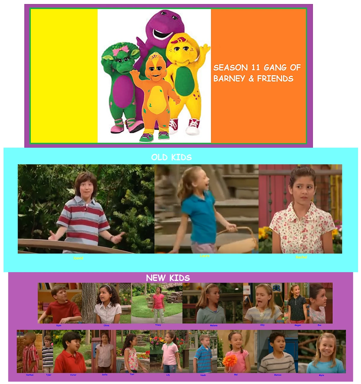 Season 11 Gang of Barney & Friends (battybarney2014's version) Custom