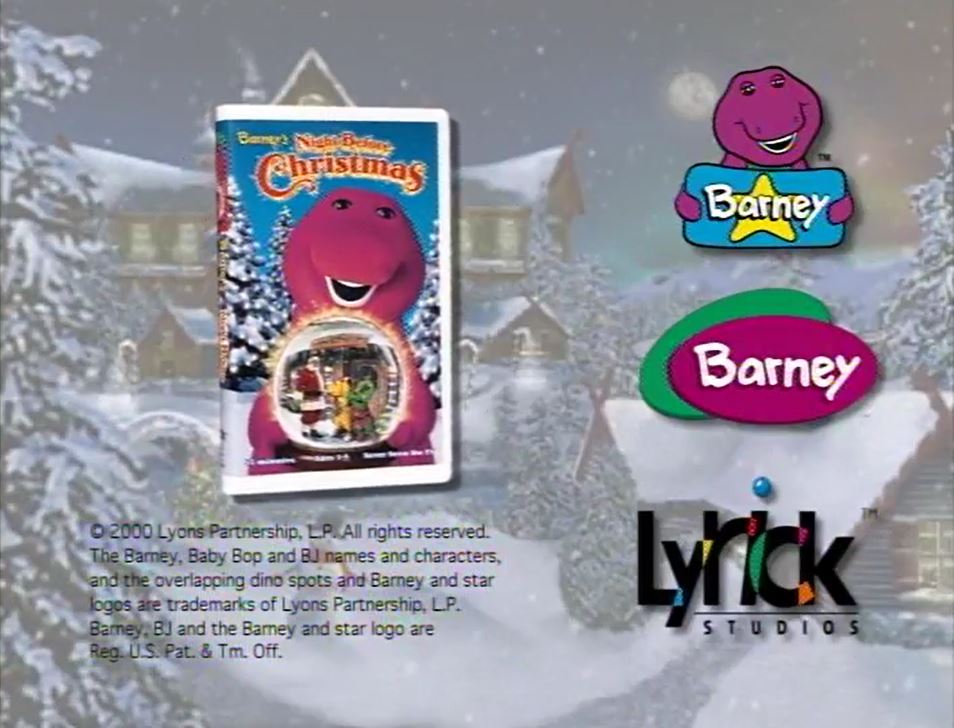 Opening and Closing to Barney's Night Before Christmas (2001 Paramount