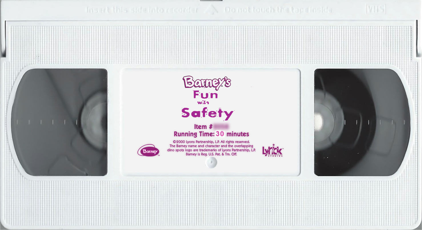 Opening And Closing To Barneys Fun With Safety 2001 Vhs Custom Time