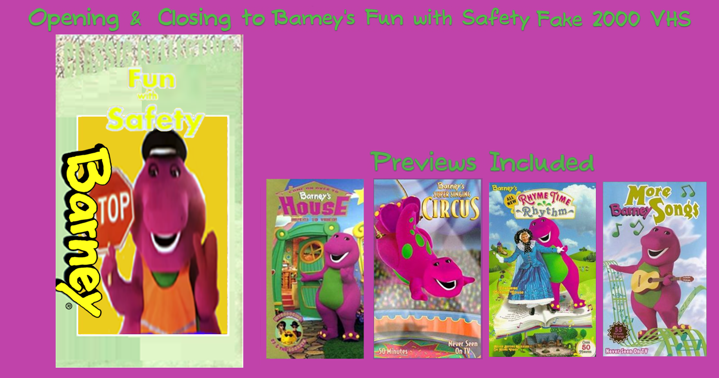 Opening And Closing To Barney S Fun With Safety 2000 Vhs Custom Time Warner Cable Kids Wiki Fandom