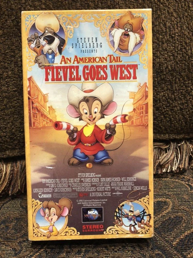 An American Tail Fievel Goes West VHS 1998, 55% OFF