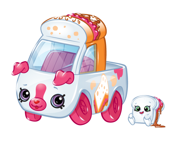 Shopkins Cutie Cars Popcorn Moviegoer, Single Pack 2 White Van 