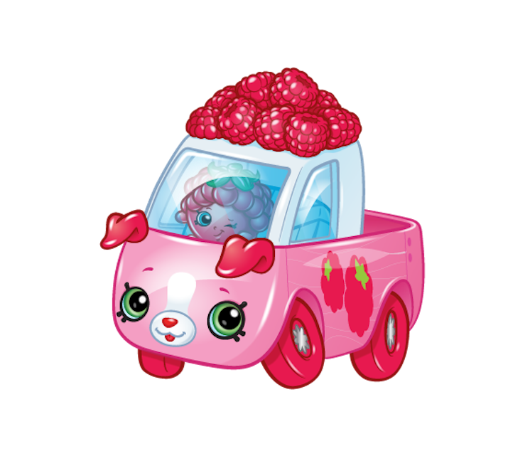 Shopkins Cutie Cars Hearts Blue, Pink and White