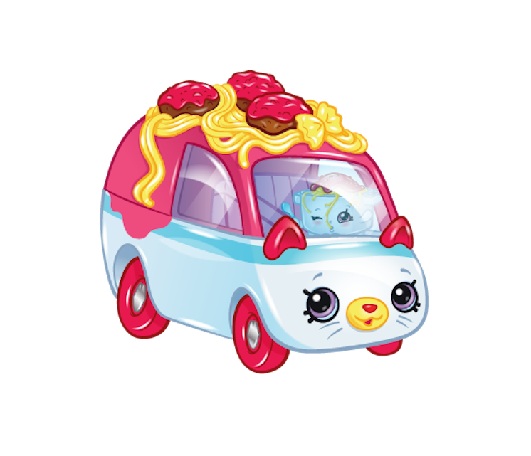 Shopkins Cutie Cars Popcorn Moviegoer, Single Pack 2 White Van 