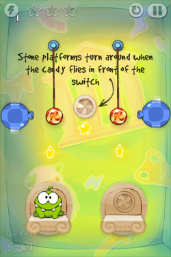 Cut The Rope: Time Travel - Level 5-5 [Ancient Greece] 3 Stars & Snowflake  Walkthrough 