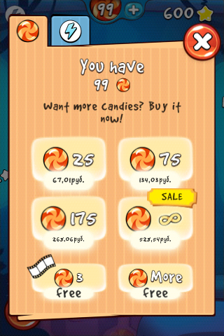 Handy Candy, Cut the Rope Wiki