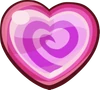 Swirly Pink Heart Candy
