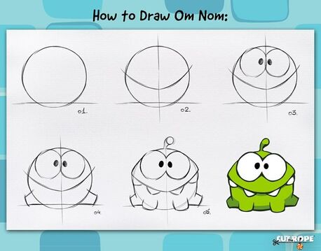 Watch Clip: Cut the Rope - How to Draw Nommies
