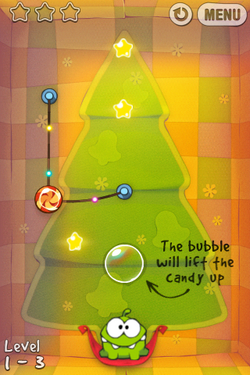 Cut the Rope holiday freebie: 25 Xmas levels! - CNET