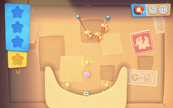 CUT THE ROPE REMASTERED, ROAD TRIP, LEVEL : 1 - 24, 3 Star, APPLE  ARCADE EDITION