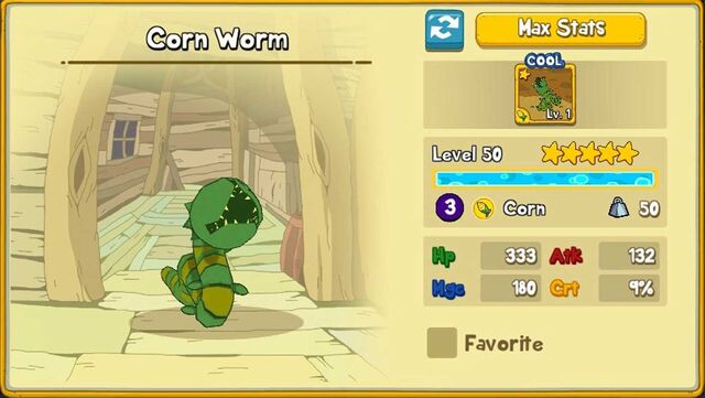 CornWorm stats