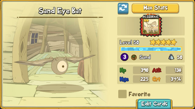 124 Sand Eye Bat