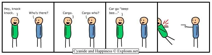Knock Knock comics week | Cyanide and Happiness Wiki | Fandom