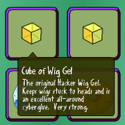 Wig gel in-game description