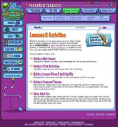 Lessons & Activities section