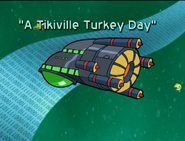 A Tikiville Turkey Day Title Card