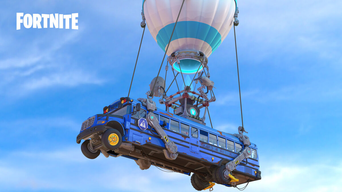 Palloncino FORTNITE BATTLE BUS - ENJOY TODAY