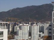 Buildings under construction during the Economic Boom