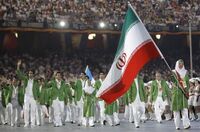 Iran flag bearers