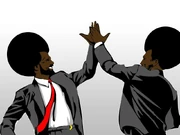 Bix Nood soldiers celebrating a victory.