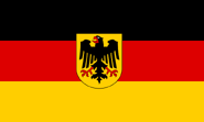 Flag of West Germany and reunited Germany