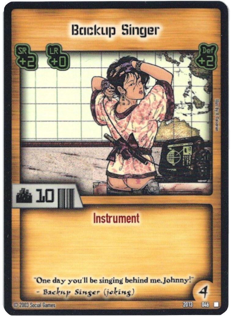 Backup Singer Cyberpunk CCG Wiki Fandom