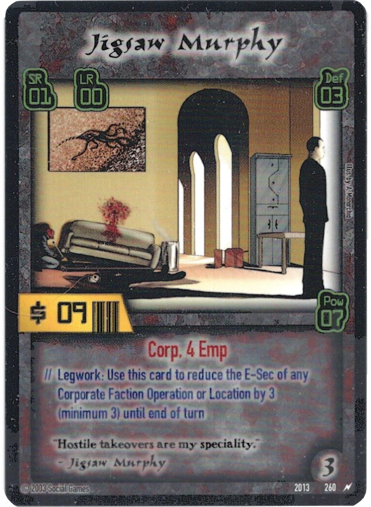 Jigsaw Murphy Cyberpunk CCG Wiki Fandom