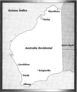 República Australia Occidental mapa 2020