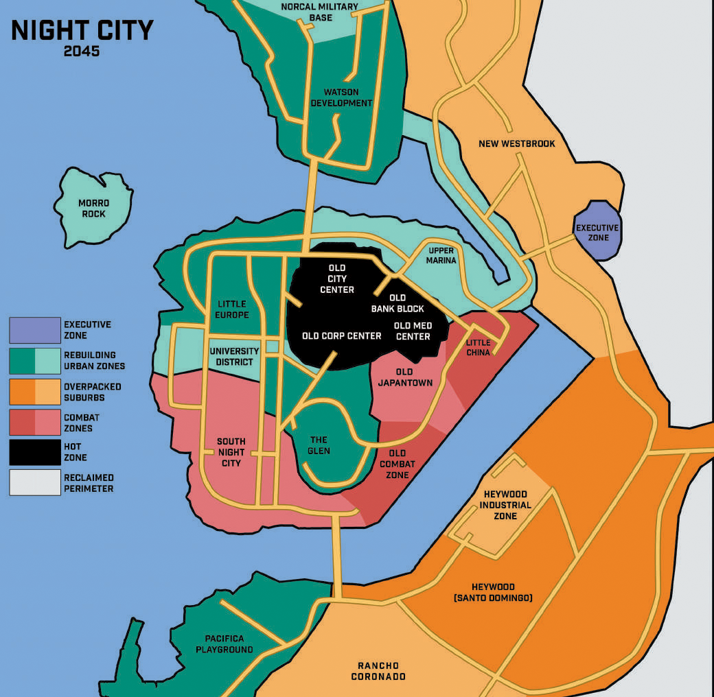 Cyberpunk night city map фото 18