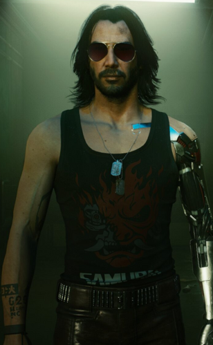 Cyberpunk 2077's new update has Johnny Silverhand striking the sad