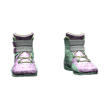 Cyberpunk Purple Sneaker Boots Shoes