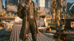 Cyberpunk trench coat top