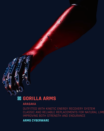 Arasaka Gorilla Arms Cyberpunk Wiki Fandom