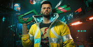 V with the jacket in Cyberpunk 2077