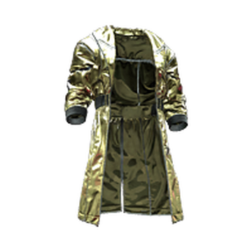 Milky Gold trench coat with bulletproof triweave | Cyberpunk