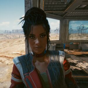 Panam Palmer Wiki Cyberpunk Fandom Panam palmar is one of the characters that players can pursue as a romantic interest while playing as v in cyberpunk 2077. panam palmer wiki cyberpunk fandom
