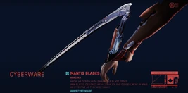 Arasaka Mantis Blade P2077