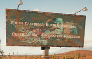 South California sign