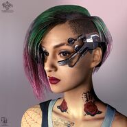 Джуди в энциклопедии «Мир игры Cyberpunk 2077»