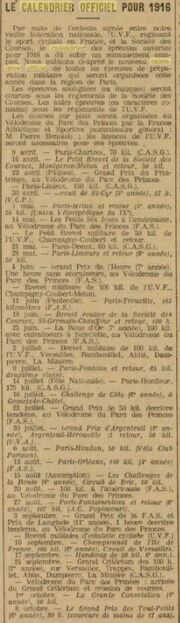 Calendrier 1916 L'Auto-vélo 1916-04-06