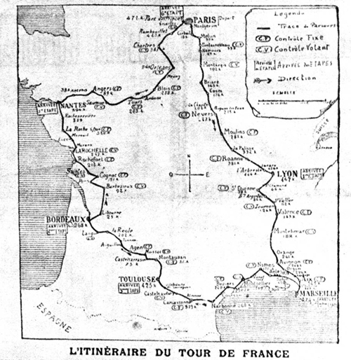 1903 TdF Parcours