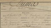 Dumas Henri detail Fiche militaire