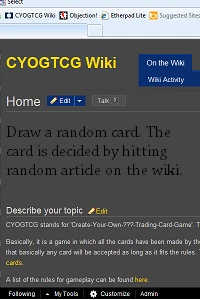 CYOGTCG Wiki (Card) | CYOGTCG Wiki | Fandom