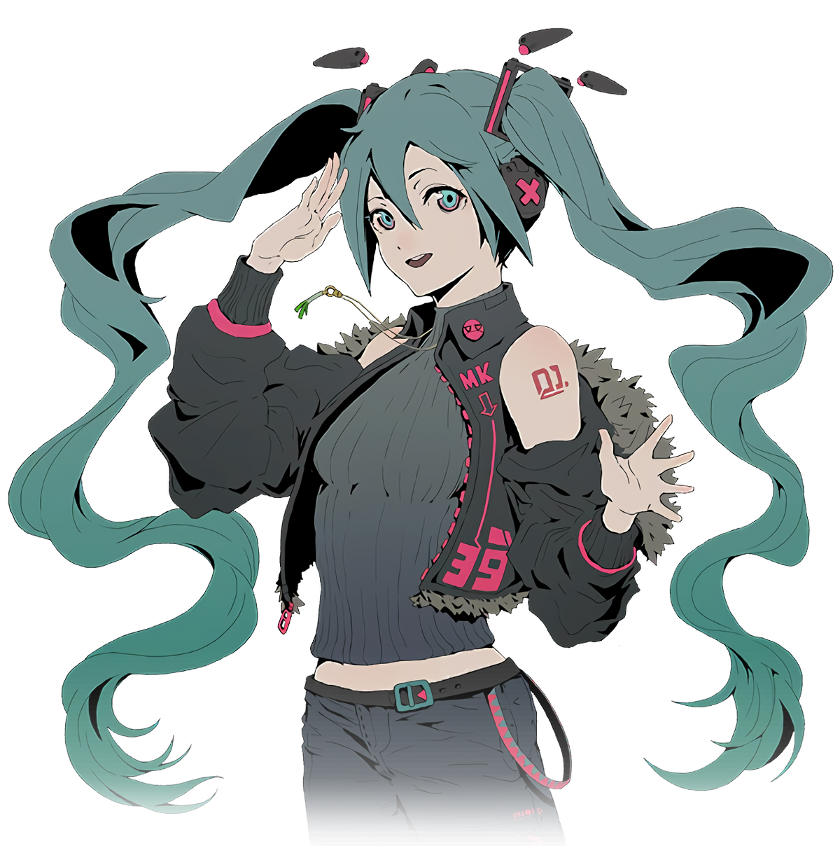 Free: Hatsune Miku Png Hd - Hatsune Miku Anime Full Body, Transparent  