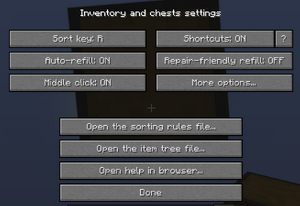 InvTweaks Settings