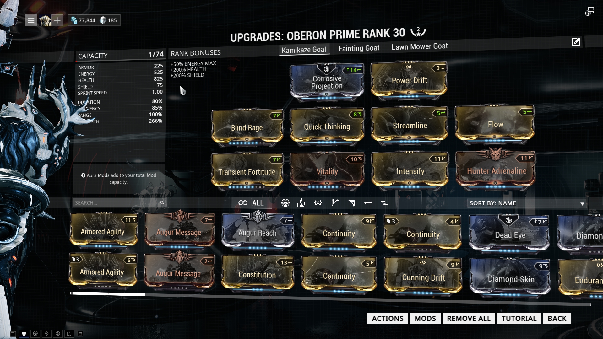 Kamikaze Decaying Key Goat Build Oberon Prime Fandom