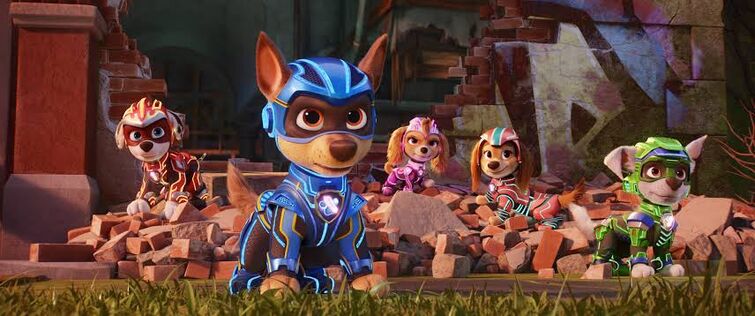 PAW Patrol: The Mighty Movie Cast Help @TheMcFiveCircus Stop Meteors!