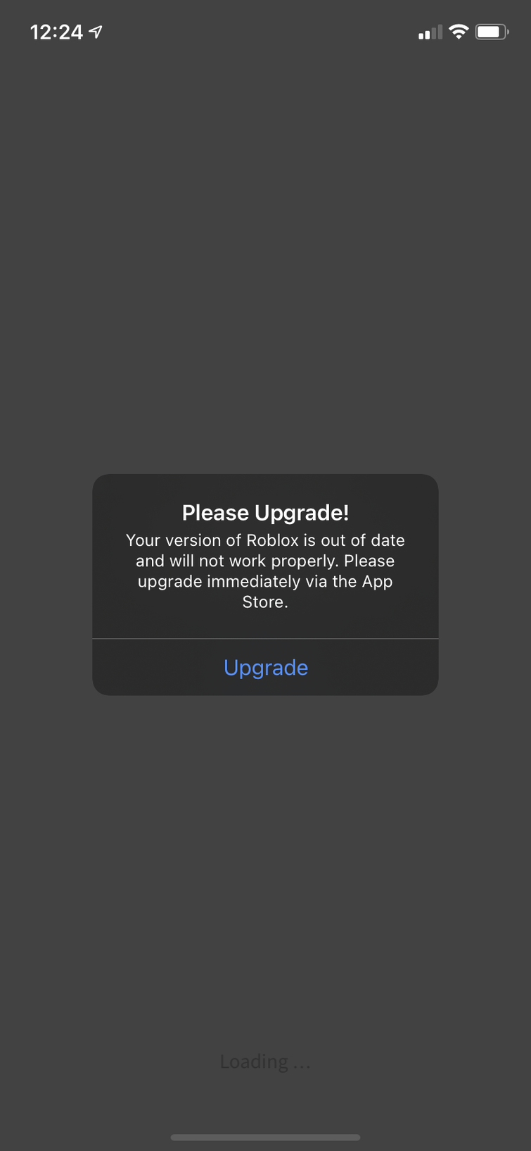 ROBLOX Upgrade - Your Version Of Roblox Is Out Of Date And Will