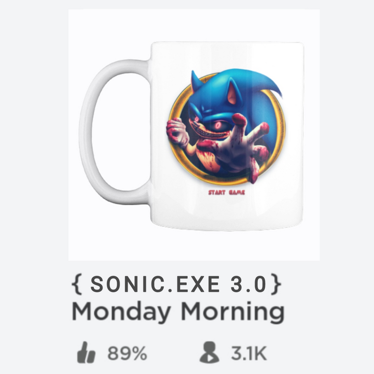 Mug Darhk Sonic/dark Sonic Exe/game/cartoon/baby/kr162677/330 Ml